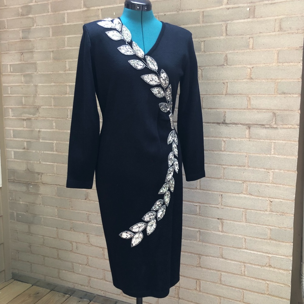 Vintage Size SP Little Black Dress - long sleeves